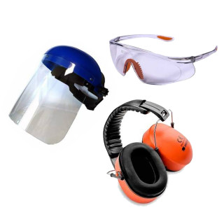 Protective shields/goggles/earmuffs