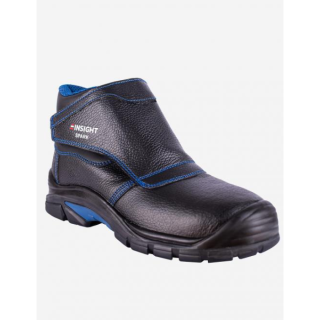 Heat-resistant safety boots INSIGHT SPARK S3 FE AL SRC WG HRO, leather, black