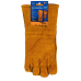 Welder's gaiters 35 cm orange leather with lining Standard, BLUETOOLS