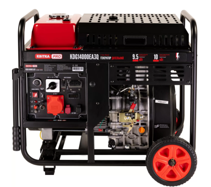 Генератор дизельный 9,5/10,0 КВт KDG14000EA3Q (ручный+электр. пуск), ЦВЕТ PRO