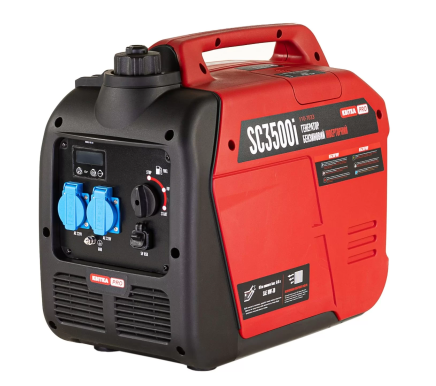 Генератор інверторний в корпусі 3,0/3,2 КВт KG3500i ручний пуск, КВІТКА PRO