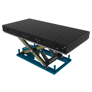 Зварювальний стіл EXPERT з гідравлічною системою підйому 2400x1200 mm 28 mm Сітка 100x100 mm