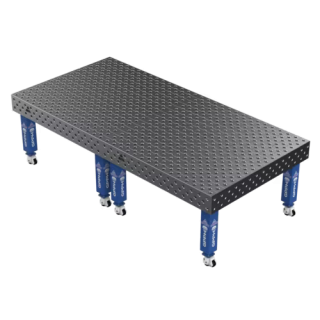 Зварювальний стіл EXPERT на колесах 3000x1480 mm fi28 mm Сітка Діагональна
