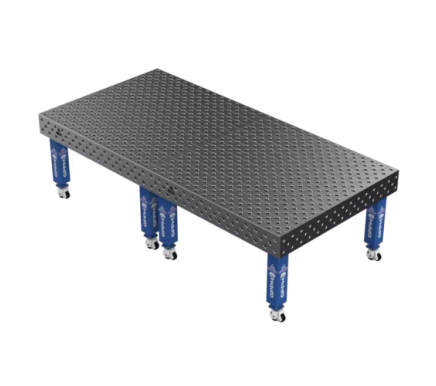 Зварювальний стіл EXPERT на колесах 3000x1480 mm fi28 mm Сітка Діагональна
