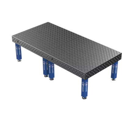 Welding table BASIC on wheels 3000x1480 mm fi28 mm Diagonal mesh