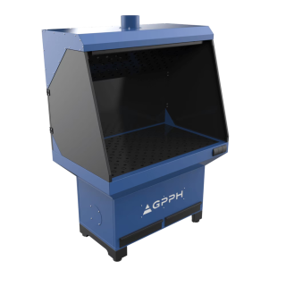 Шліфувально-зварювальний стіл (основа) з верхньою витяжкою 1270×770 мм, отвори Ø28 мм, сітка 100×100 мм