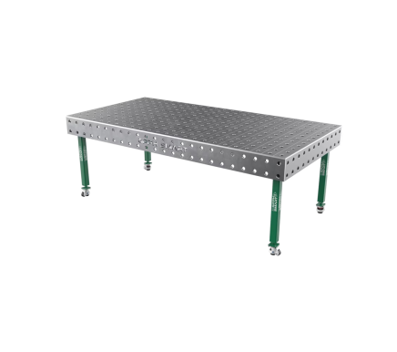 Зварювальний стіл GPPH SMART 12 мм на колесах 2400x1200 мм, отвори Ø28 мм, сітка 100×100 мм