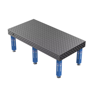 Зварювальний стіл EXPERT на опорах 2400x1200 mm fi28 mm Сітка Діагональна