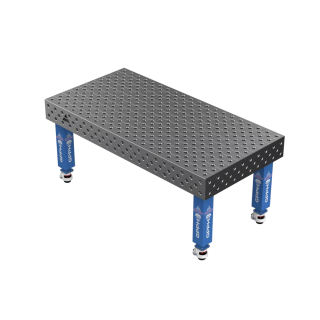 Зварювальний стіл EXPERT на колесах 2000x1000 mm fi28 mm Сітка Діагональна