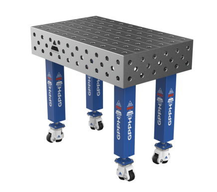 Зварювальний стіл PRO на колесах 1000x600 mm fi28 mm Сітка 100x100 mm