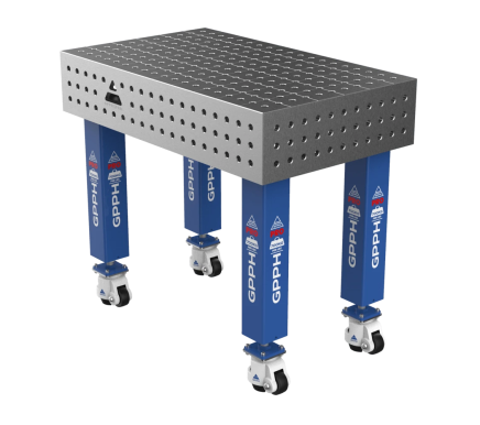 Зварювальний стіл PRO на колесах 1000x600 mm fi16 mm Сітка 50x50 mm