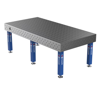 Зварювальний стіл PRO на опорах 2400x1200 mm fi16 mm Сітка 100x100 mm