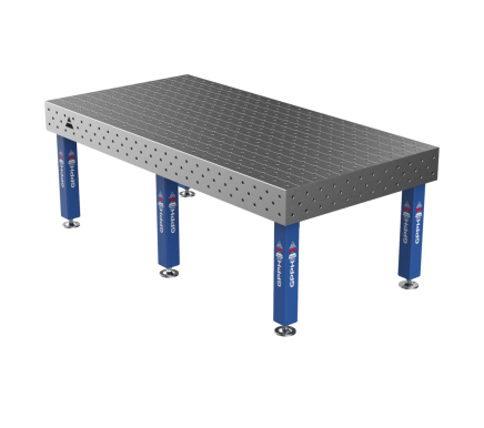 Зварювальний стіл PRO на опорах 2400x1200 mm fi16 mm Сітка Діагональна