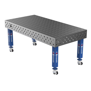 Зварювальний стіл PRO на колесах 2000x1000 mm fi28 mm Сітка 100x100 mm