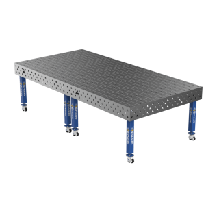 Зварювальний стіл PLUS на колесах 3000x1480 mm fi28 mm Сітка 100x100 mm