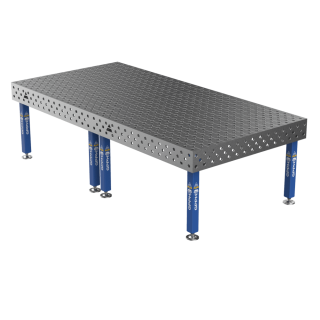 Зварювальний стіл PLUS на опорах 3000x1480 mm fi28 mm Сітка Діагональна