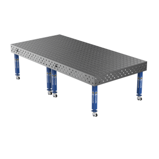 Зварювальний стіл PLUS на колесах 3000x1480 mm fi28 mm Сітка Діагональна
