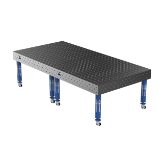 Зварювальний стіл PLUS на колесах 3000x1480 mm fi16 mm Сітка Діагональна
