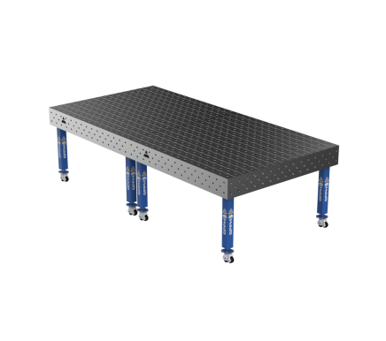 Зварювальний стіл PLUS на колесах 3000x1480 mm fi16 mm Сітка Діагональна