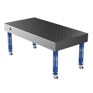 Зварювальний стіл PLUS на колесах 2000x1000 mm fi16 mm Сітка 100x100 mm