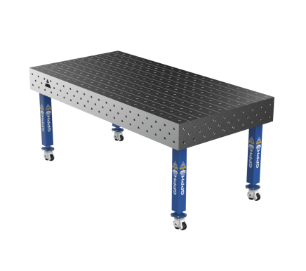Зварювальний стіл PLUS на колесах 2000x1000 mm fi16 mm Сітка 100x100 mm