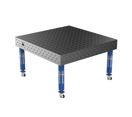 Зварювальний стіл PLUS на колесах 1500x1480 mm fi16 mm Сітка 100x100 mm