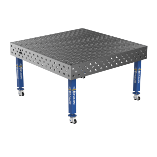 Зварювальний стіл PLUS на колесах 1500x1480 mm fi28 mm Сітка Діагональна