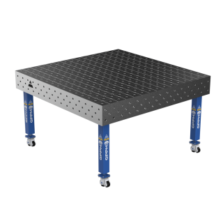 Зварювальний стіл PLUS на колесах 1500x1480 mm fi16 mm Сітка Діагональна