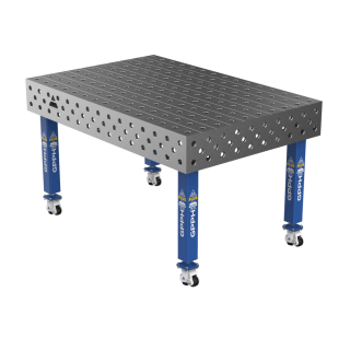 Зварювальний стіл PLUS на колесах 1500x1000 mm fi28 mm Сітка 100x100 mm