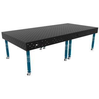 Зварювальний стіл ECO на колесах 3000x1480 mm fi16 mm Сітка Діагональна