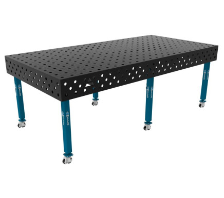 Зварювальний стіл ECO на колесах 2400x1200 mm fi28 mm Сітка 100x100 mm