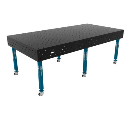Зварювальний стіл ECO на колесах 2400x1200 mm fi16 mm Сітка 100x100 mm
