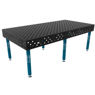 Зварювальний стіл ECO на опорах 2400x1200 mm fi28 mm Сітка Діагональна