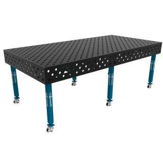 Зварювальний стіл ECO на колесах 2400x1200 mm fi28 mm Сітка Діагональна