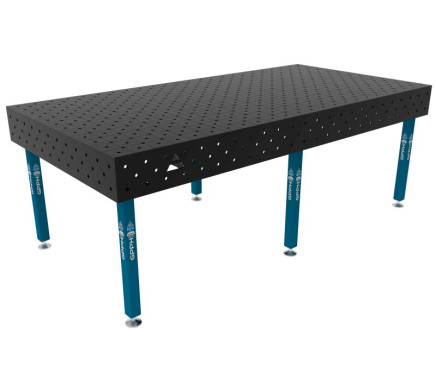 Зварювальний стіл ECO на опорах 2400x1200 mm fi16 mm Сітка Діагональна