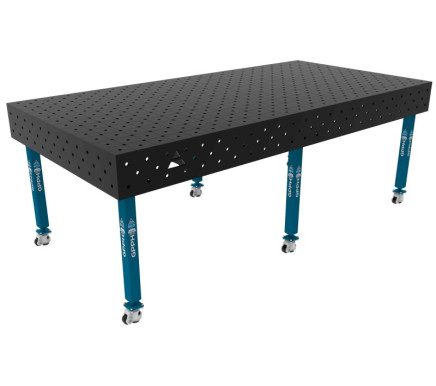 Зварювальний стіл ECO на колесах 2400x1200 mm fi16 mm Сітка Діагональна