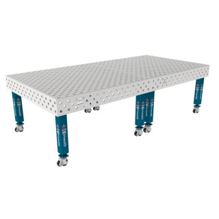 Зварювальний стіл PRO INOX на колесах 3000x1480 mm fi28 mm Сітка Діагональна