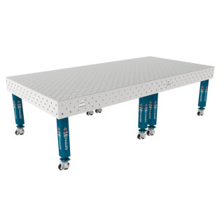 Зварювальний стіл PRO INOX на колесах 3000x1480 mm fi16 mm Сітка Діагональна