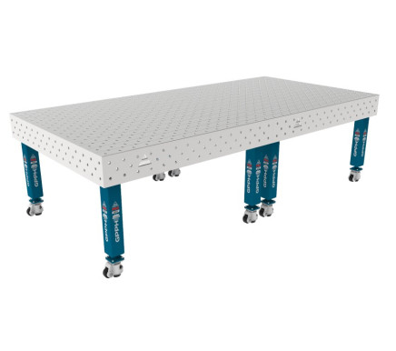 Зварювальний стіл PRO INOX на колесах 3000x1480 mm fi16 mm Сітка Діагональна