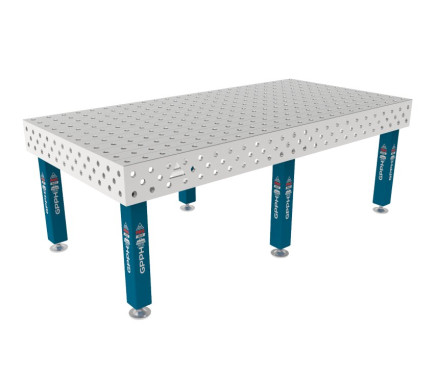 Зварювальний стіл PRO INOX на опорах 2400x1200 mm fi28 mm Сітка 100x100 mm