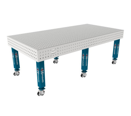 Зварювальний стіл PRO INOX на колесах 2400x1200 mm fi16 mm Сітка 50x50 mm
