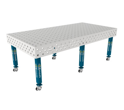 Зварювальний стіл PLUS INOX на колесах 2400x1200 mm fi28 mm Сітка 100x100 mm
