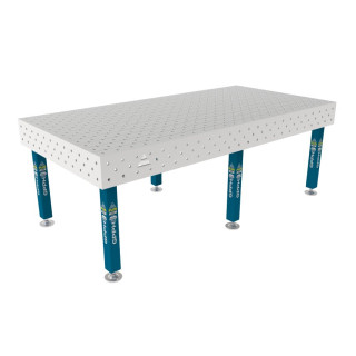 Зварювальний стіл PLUS INOX на опорах 2400x1200 mm fi16 mm Сітка Діагональна