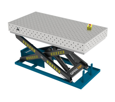 Зварювальний стіл PLUS INOX з гідравлічною системою підйому 2000x1000 mm fi16 mm Сітка Діагональна