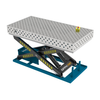 Зварювальний стіл PRO INOX з гідравлічною системою підйому 2000x1000 mm fi28 mm Сітка Діагональна