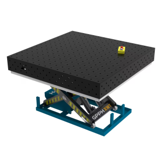Зварювальний стіл ECO з гідравлічною системою підйому 1500x1480 mm fi16 mm Сітка 100x100 mm