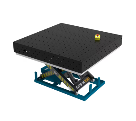 Зварювальний стіл ECO з гідравлічною системою підйому 1500x1480 mm fi16 mm Сітка 100x100 mm