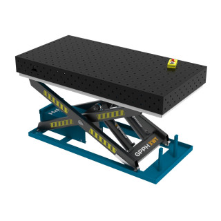 Зварювальний стіл PLUS з гідравлічною системою підйому 2000x1000 mm fi16 mm Сітка 100x100 mm