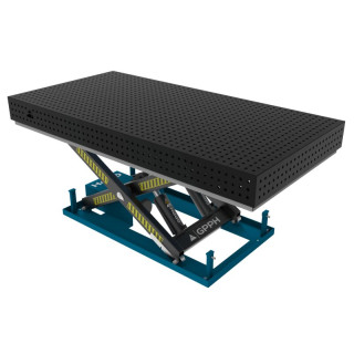 Зварювальний стіл PRO з гідравлічною системою підйому 2400x1200 mm fi16 mm Сітка 50x50 mm