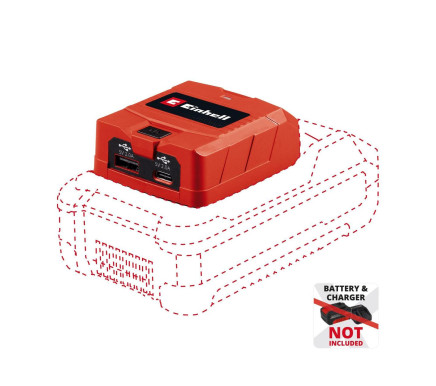 Зарядний пристрій USB акумуляторний Einhell TC-CP 18 Li USB A/C - Solo (4514148)